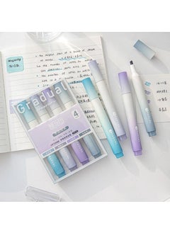 Kawaii Blue Gradual Aesthetic Blue Highlighter Set  - Image 3