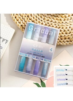 Kawaii Blue Gradual Aesthetic Blue Highlighter Set  - Image 1