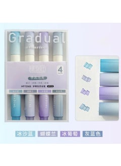 Kawaii Blue Gradual Aesthetic Blue Highlighter Set  - Image 5