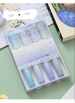 Kawaii Blue Gradual Aesthetic Blue Highlighter Set  - Image 4
