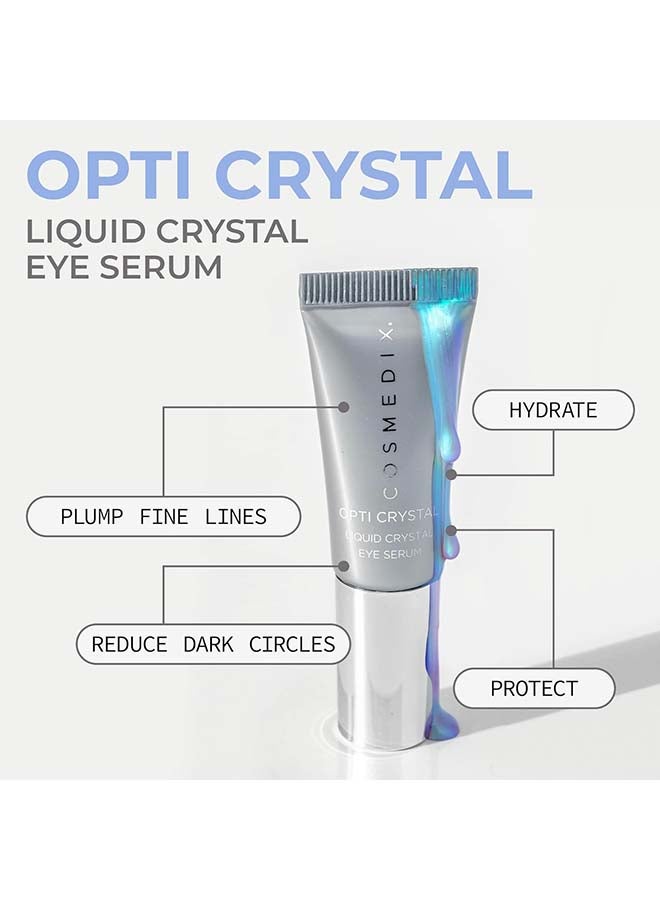 CosMedix Opti Crystal Liquid Eye Serum Hyaluronic Acid | For Brightened Firmed And Refreshed Under Eye Area 7ml - Image 3