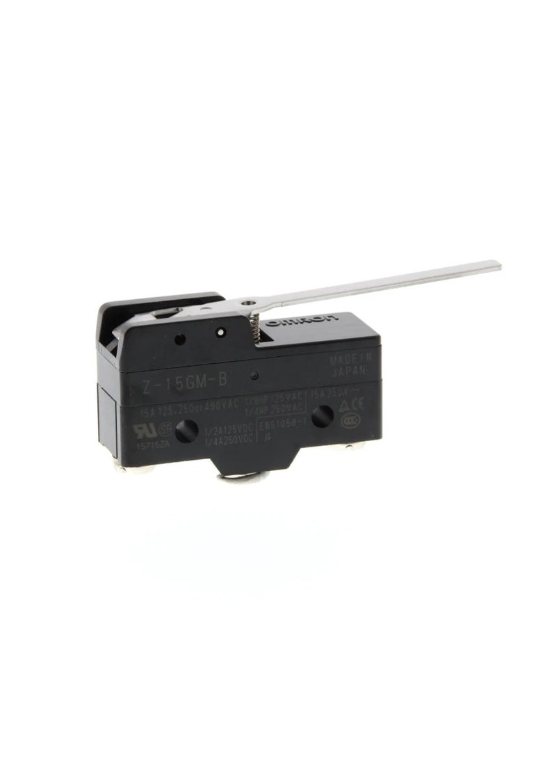 KNP Z-15GW-B is a general purpose basic snap action limit switch Known for its durability and high precision this switch is suitable for various applications where reliability and accurate detection are critical Z-15GW-B features a roller plunger actuator making it ideal for use in industrial machinery automated systems and other mechanical applications. - Image 2