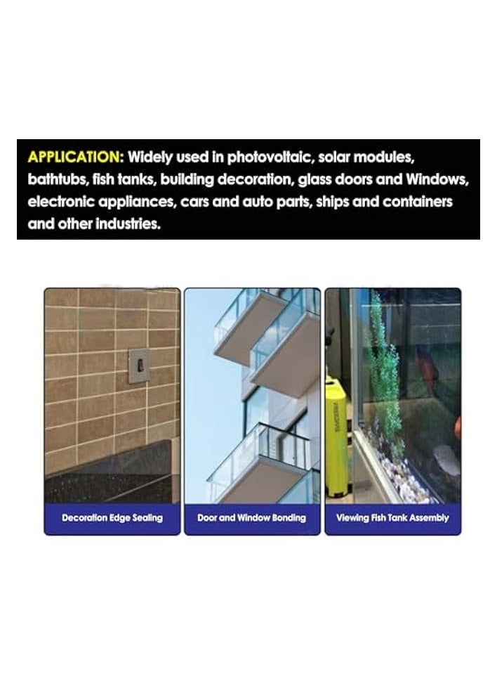 بروماس قابل للتعديل هوائي السد بندقية خرطوشة السد بندقية غراء الزجاج تسرب بندقية 310 مللي - Image 4