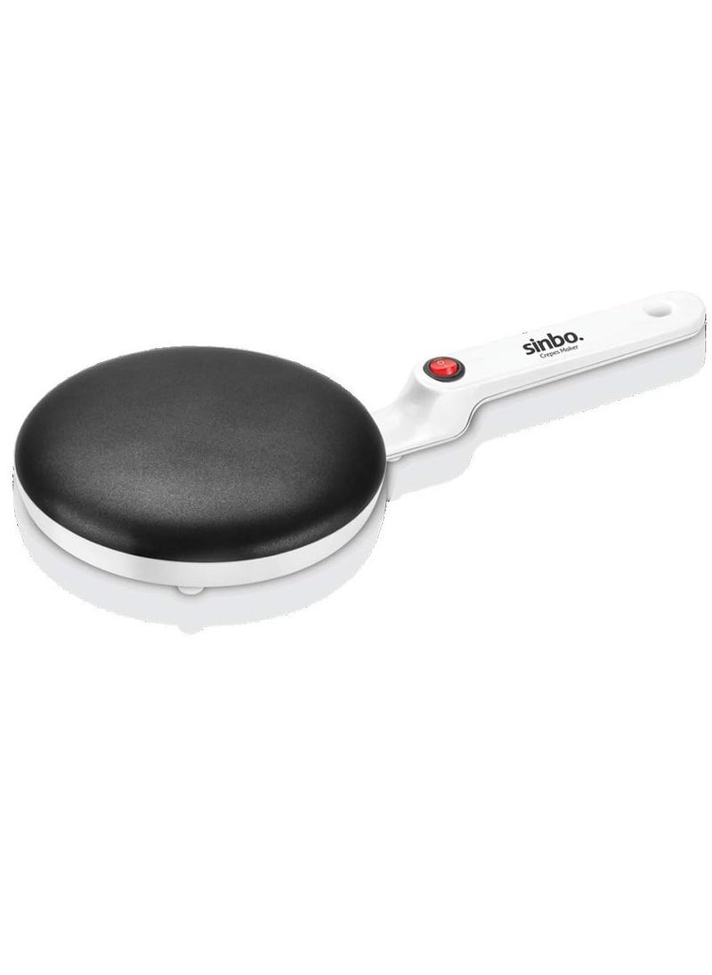 Sinbo Crepe Maker With Handle Non-stick Electric Round Pancake Pan Crepe Machine