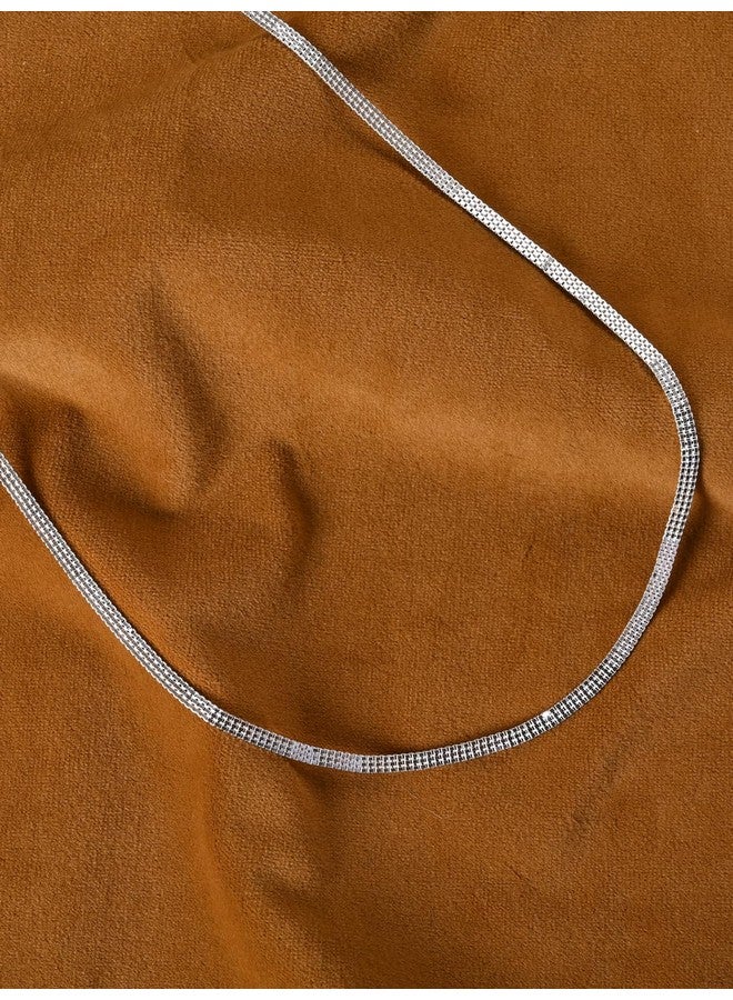 Clara Pure 925 Sterling Silver Magnus Men Chain Necklace in 24 inches | Gift for Men and Boys| With Certificate of Authenticity and 925 Stamp - Image 2