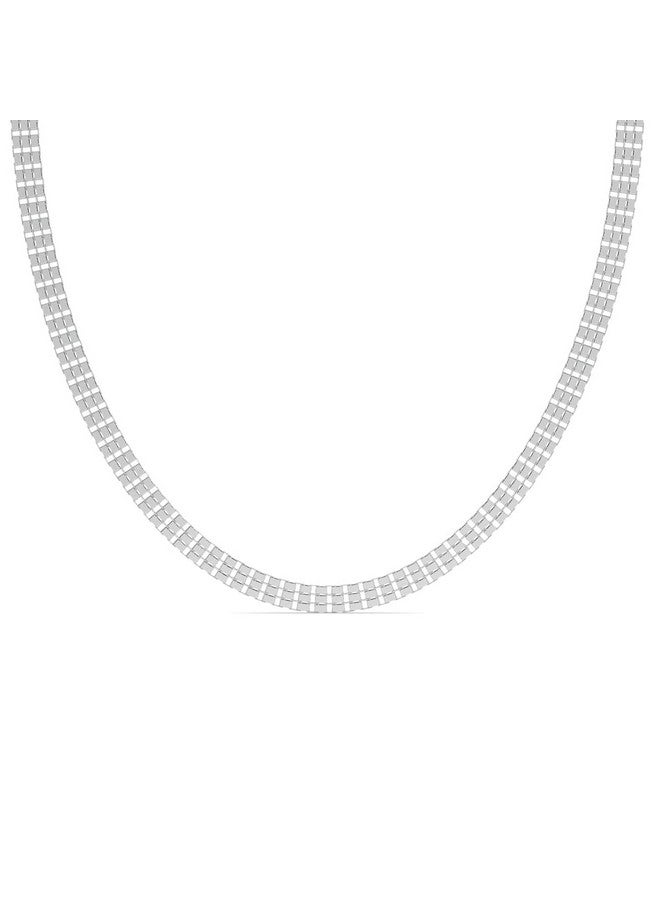 Clara Pure 925 Sterling Silver Magnus Men Chain Necklace in 24 inches | Gift for Men and Boys| With Certificate of Authenticity and 925 Stamp - Image 1