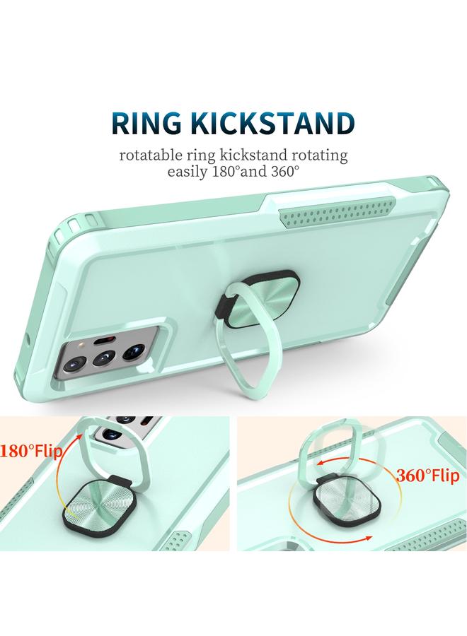 S-TOP Case For Samsung Galaxy Note20 Ultra 3 in 1 PC + TPU Phone Case with Ring Holder - Image 5