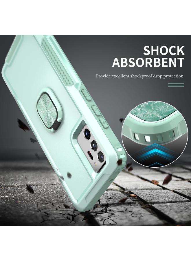 S-TOP Case For Samsung Galaxy Note20 Ultra 3 in 1 PC + TPU Phone Case with Ring Holder - Image 4