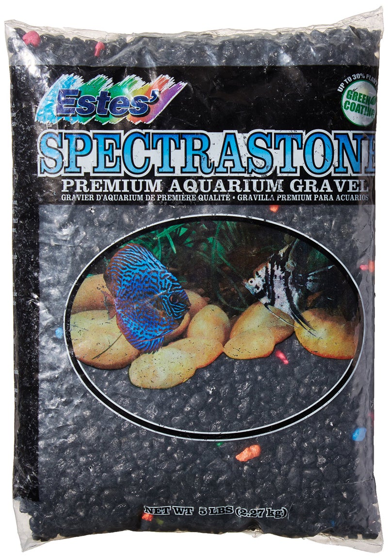 Estes Spectrastone Permaglo Black Lagoon for Freshwater Aquariums, 5-Pound Bag - Image 2