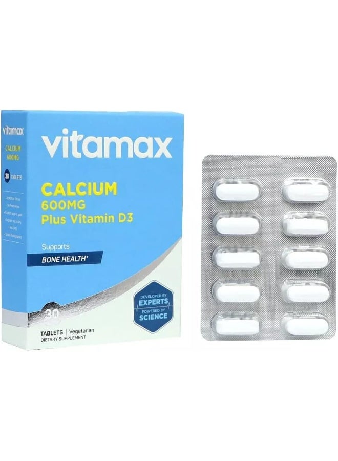 Vitamax Calcium 600Mg + Vitamin D3 400Iu (30 Tablets) - Image 3