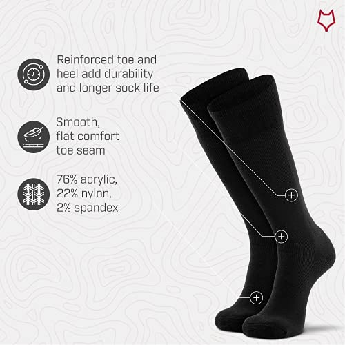 FOX RIVER FoxRiver Wick Dry Socks for Men, 3 Pack, Extra Cushioned Mid Calf Boot Socks for Stuffy Free, Super Comfy and Fresh Feet - Black - Medium (6078) - Image 4