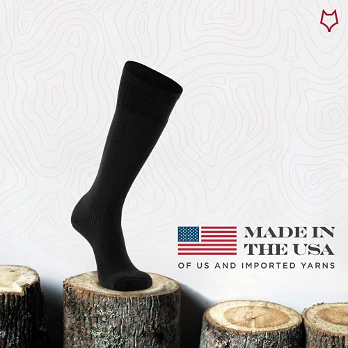 FOX RIVER FoxRiver Wick Dry Socks for Men, 3 Pack, Extra Cushioned Mid Calf Boot Socks for Stuffy Free, Super Comfy and Fresh Feet - Black - Medium (6078) - Image 2