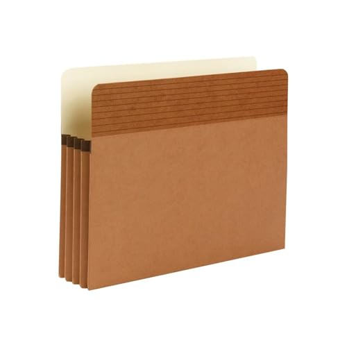 Smead Easy Grip® File Pocket, Straight-Cut Tab, 3-1/2" Expansion, Letter Size, Redrope, 25 per Box (73208) - Image 4