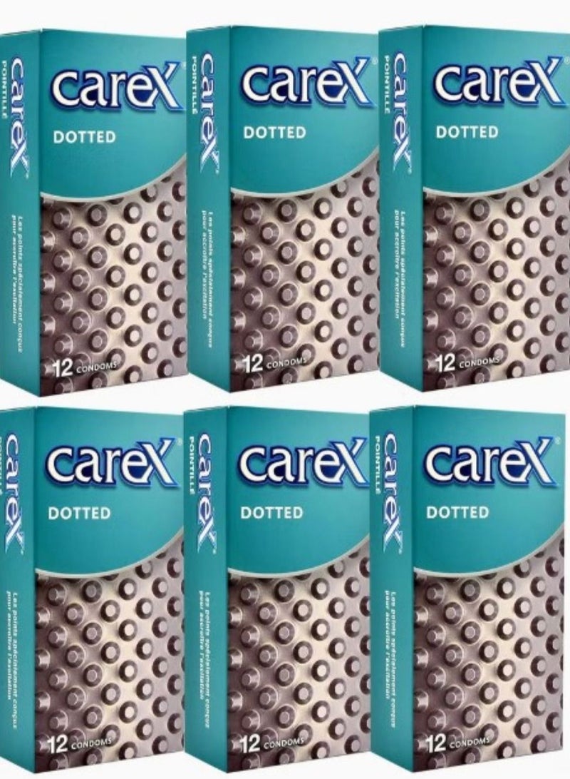 careX Pack Of 6 Boxes Dotted Condoms - Image 1