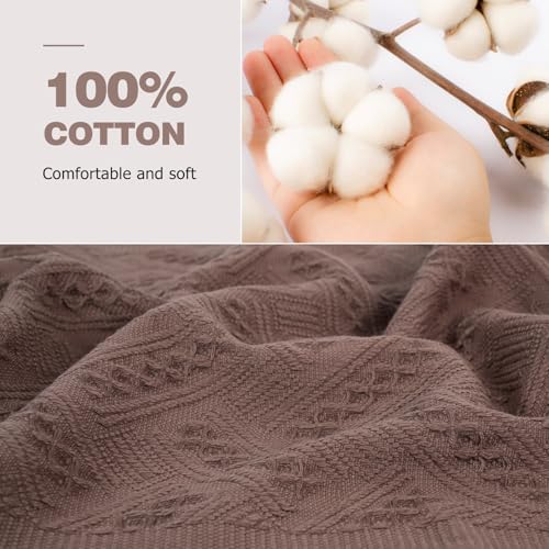 YoulerTex Luxury Decorative Hand Towels Bathroom: 2 Packs 14X30 100% Cotton Turkish Absorbent Soft Face Towel Set for Boho Bathroom Decor Kitchen Hotel Spa Farmhouse Guest Tea Gift (02 Boho White, 14"x30") - Image 4
