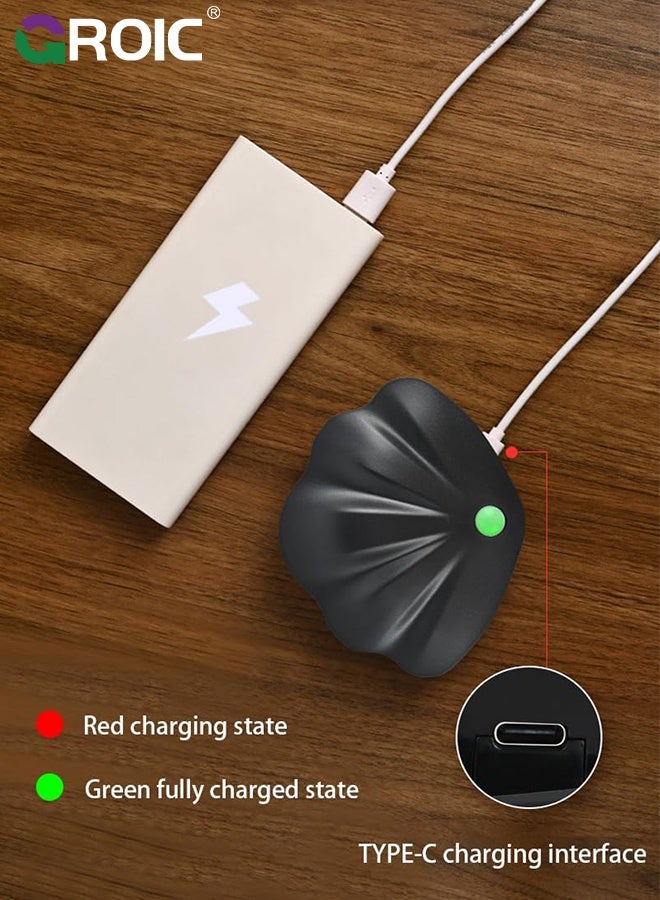 GROIC Shell Motion Sensor Night Light, USB Rechargeable, 3 Lighting Modes with Stepless Dimming, Personalized Wall Light for Bedroom, Bathroom,Stair Lights Indoor, Stick on Lights - Image 3