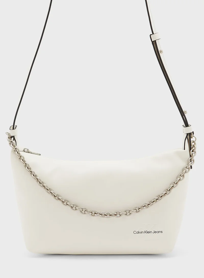Calvin Klein Jeans Sculpted Flap Over Crossbody Bag