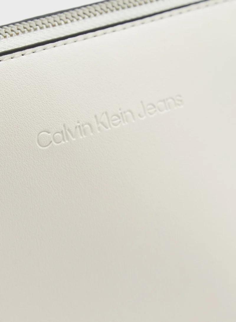 Calvin Klein Jeans Sculpted Flap Over Crossbody Bag