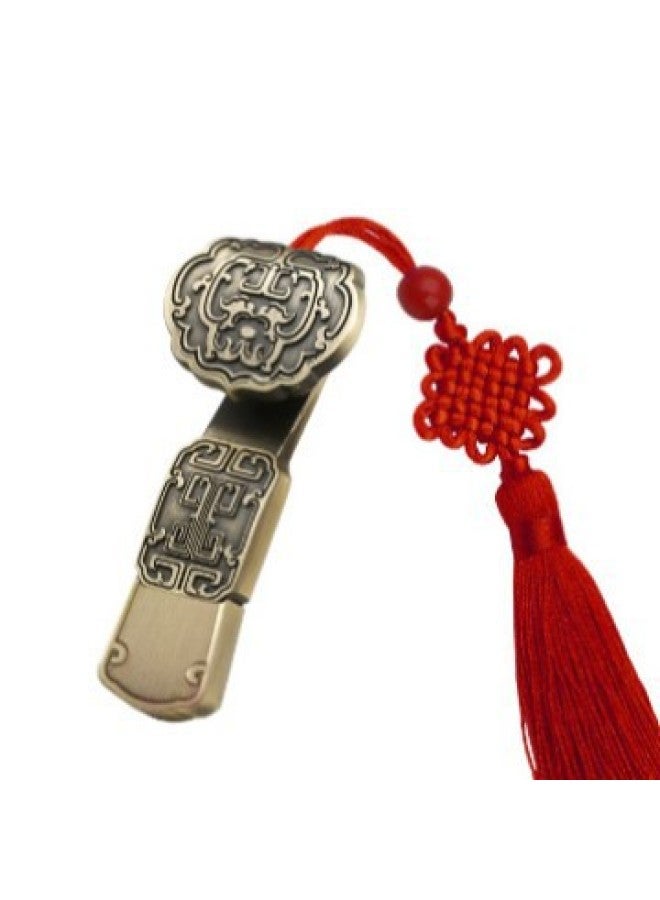Chinese Style 16G USB Retro Metal 32gu Plate Gift Lettering Creative 64G High Speed USB-Color:Window Flower USB-Capacity:8GB - Image 4
