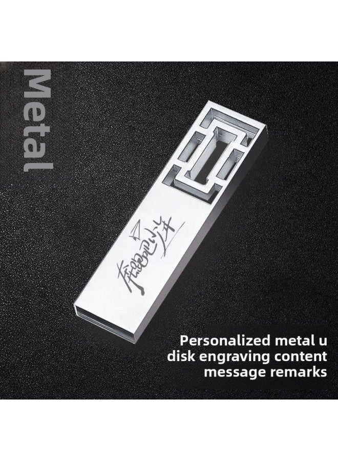 Chinese Style 16G USB Retro Metal 32gu Plate Gift Lettering Creative 64G High Speed USB-Color:Window Flower USB-Capacity:8GB - Image 3