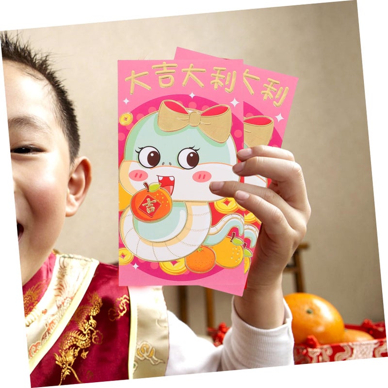 Multi Color Snake Year Red Envelopes 30pcs Chinese New Year Money Packets Elegant Design Prosperity Blessing - Image 5