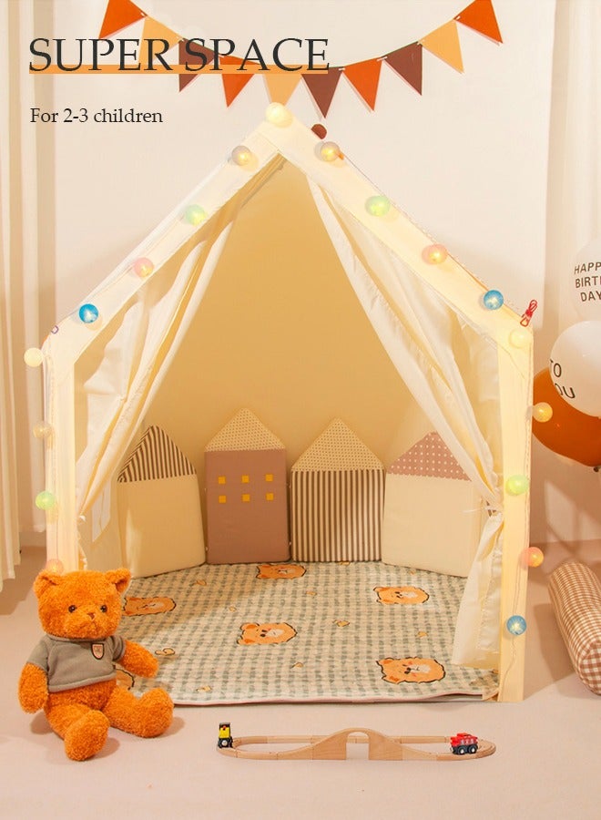 DUNISO Kids Play Tent，tent game houses, princess castle tents, baby play houses, indoor and outdoor portable tents, easy to install, suitable for children aged 1 to 10, 120*100*130cm - Image 4