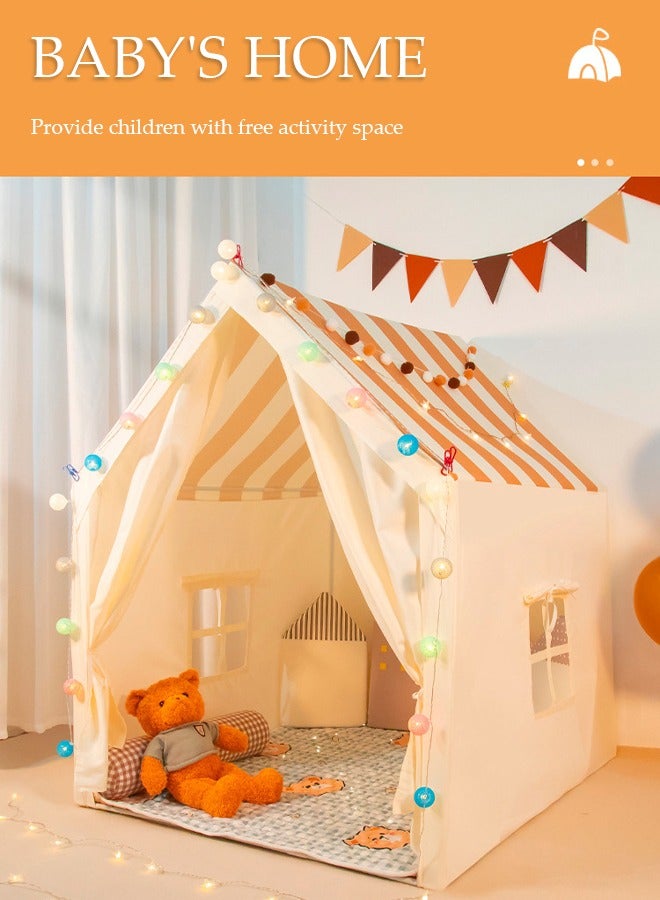 DUNISO Kids Play Tent，tent game houses, princess castle tents, baby play houses, indoor and outdoor portable tents, easy to install, suitable for children aged 1 to 10, 120*100*130cm - Image 3