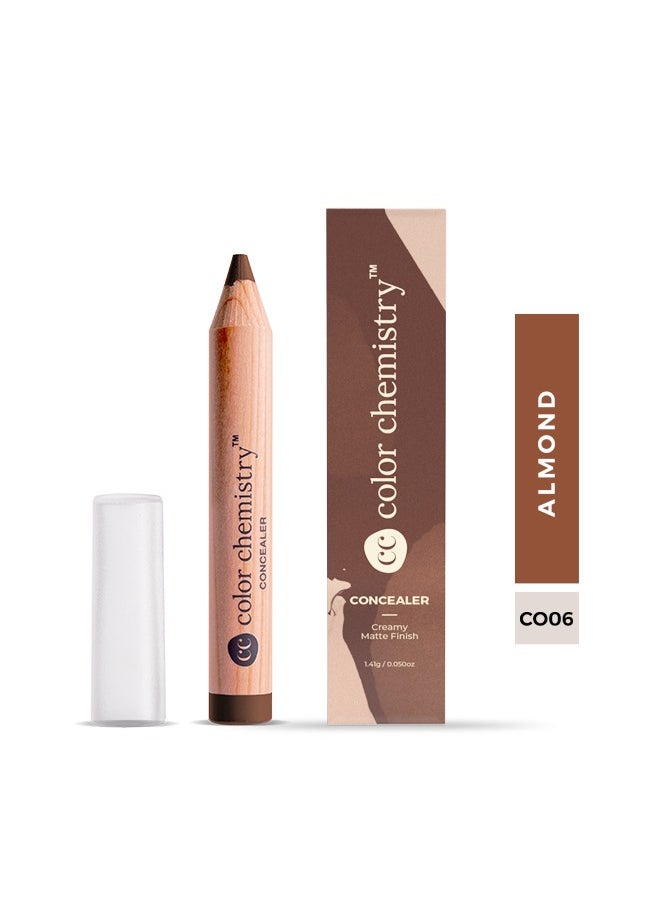 Color Chemistry - Color Chemistry Almond Concealer - 1.41 g, Vegan Concealer Sticks With Creamy Matte Formula, For Medium Coverage And Perfect Blending, Gmo And Fragrance Free - Image 1