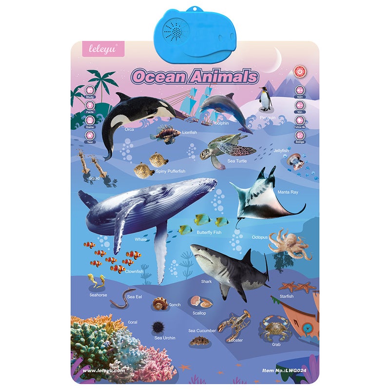 Leleyu New High-Quality English-Speaking Interactive Wall Chart for Kids - Image 1