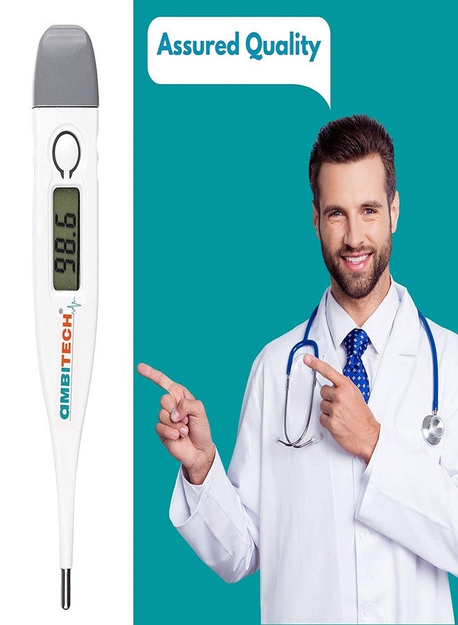 AmbiTech PHX-01 Digital Thermometer with One Touch Operation For Child and Adult Oral or Underarm Use|Pack Of 2 |Made in India| 1 Year Warranty - Image 4