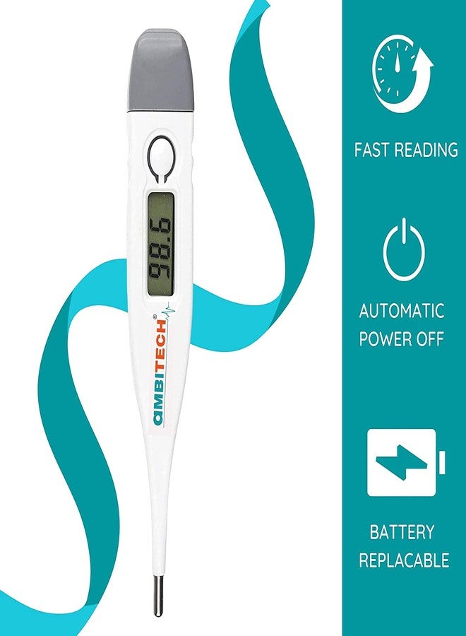 AmbiTech PHX-01 Digital Thermometer with One Touch Operation For Child and Adult Oral or Underarm Use|Pack Of 2 |Made in India| 1 Year Warranty - Image 3