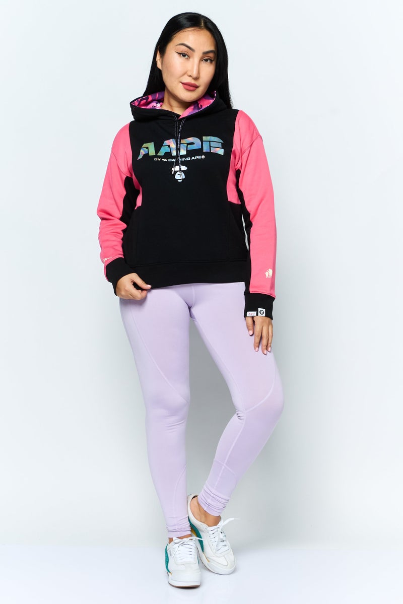 Aape By A Bathing Ape Women Sportswear Fit Training Long Sleeves Sweatshirt, Black - Image 2