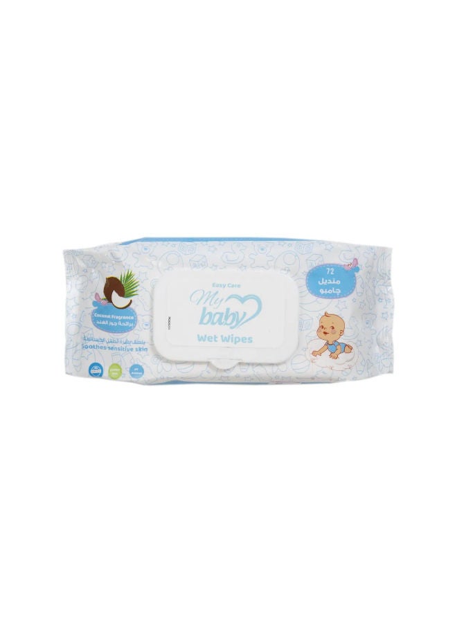 72-Piece My Baby Wet Wipes - Coconut