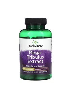 Mega Tribulus Extract – Testosterone Support – 250 mg per Capsule – Herbal Supplement – 120 Capsules