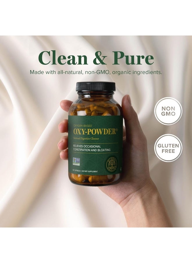 global healing center - Oxy-Powder Oxygen Based Safe And Natural Colon Cleanser And Relief From Occasional Constipation (120 Capsules) - Image 1