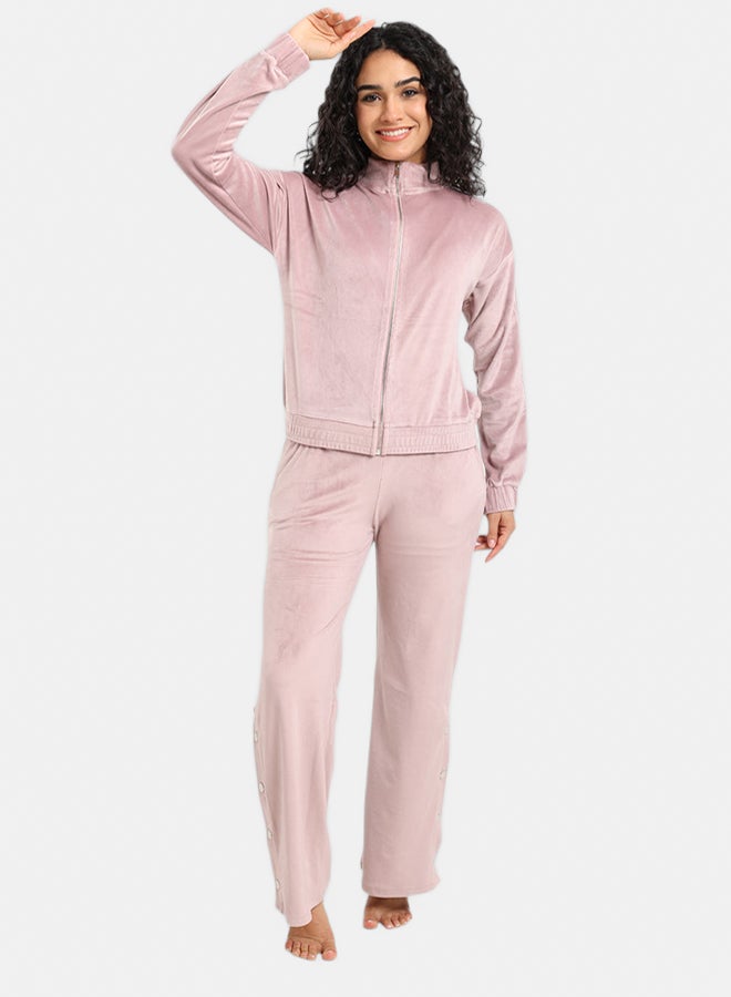 Carina Velvet Straight-Cut Pyjama Set - Image 2