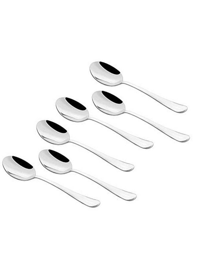 Parage 12 Pieces Stainless Steel Tea Spoon Set for Tea, Coffee, Sugar, Condiments & Spices, 14.5cm, Small Spoons (Round Edges) - Image 1
