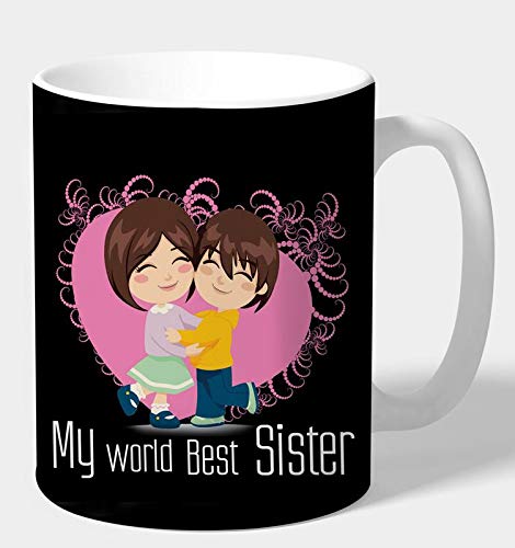 The Purple Tree Porcelain Raksha bandhan Mug for Sister and Brother (330 ml, Multicolor) - Image 2