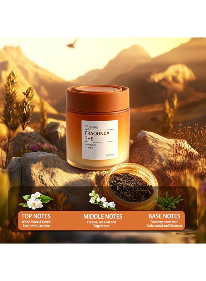 يولونغ الثلج الشاي المعطرة شمعة 100G ، طويلة الأمد الطازجة رائحة الصويا الشمع شمعة للمنزل غرفة نوم مكتب والسيارات الداخلية