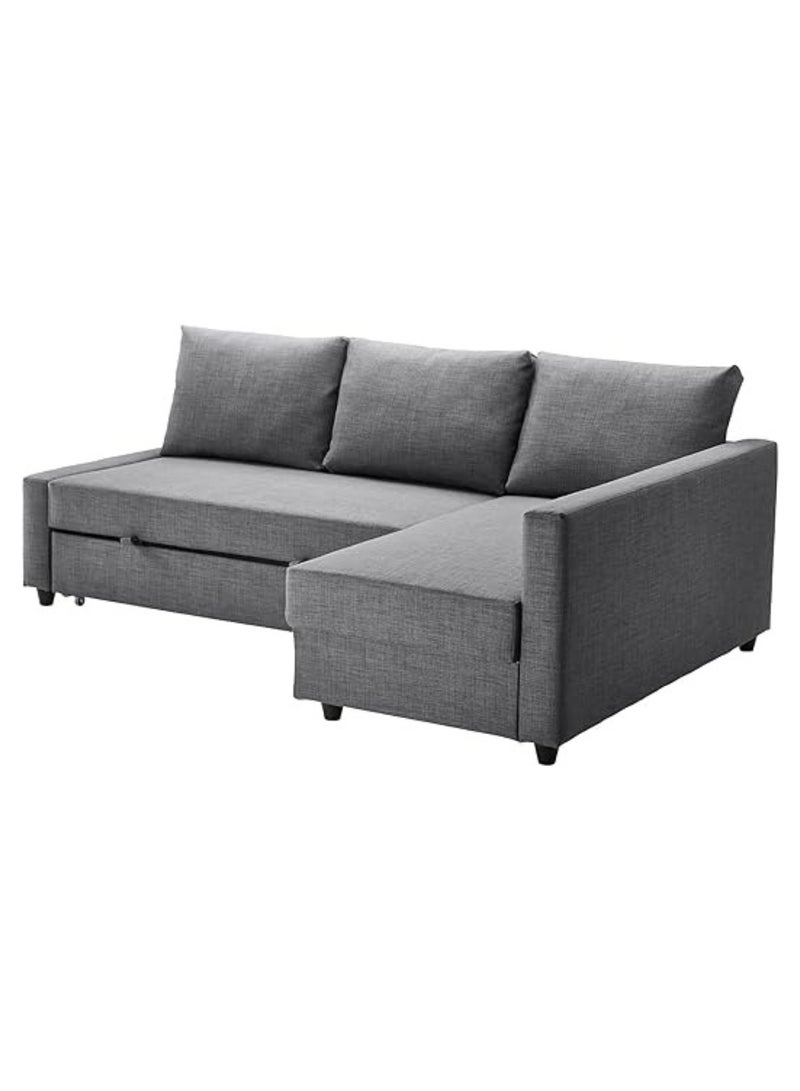 KUSTOMDECO Kustom Deco Convertible Sofa Cum Bed L-Shape Corner Sofa Plus Diwan Bed with Storage Box & Cushions for Living Room, Office & Studio Apartments Color (Grey)) - Image 1