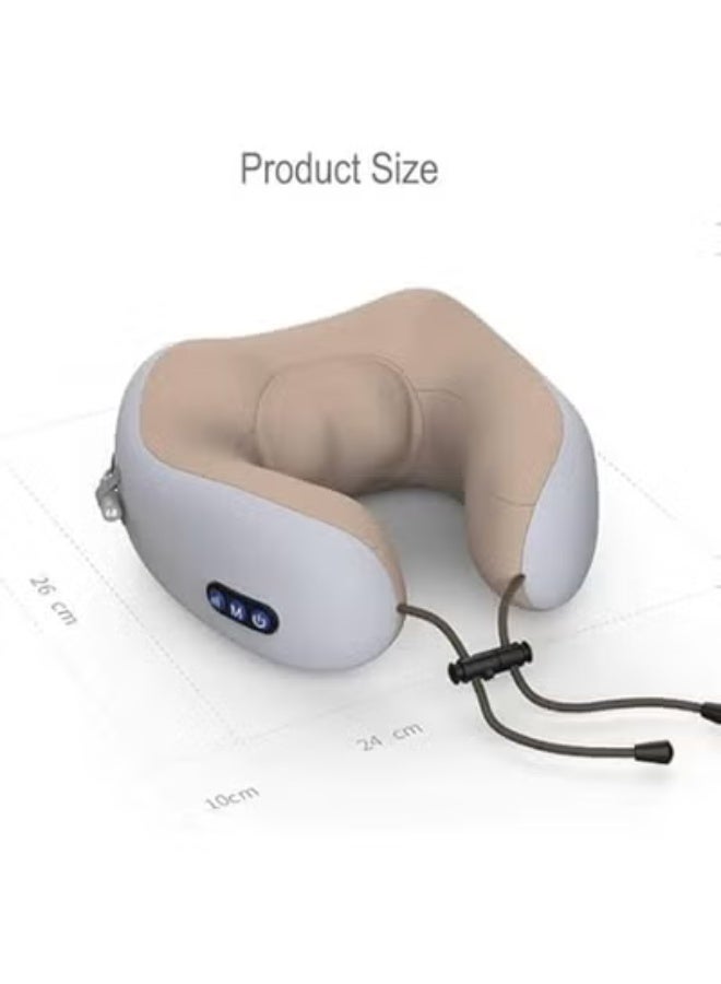 U-Shaped Heated Neck & Cervical Spine Massage Pillow – Portable Multi-Function Electric Pillow for Car, Office, and Home - Image 1