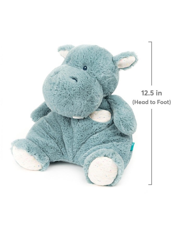 GUND Baby Oh So Snuggly Hippo Large Plush Stuffed Animal for Babies and Infants, Teal, 12.5” - Image 5