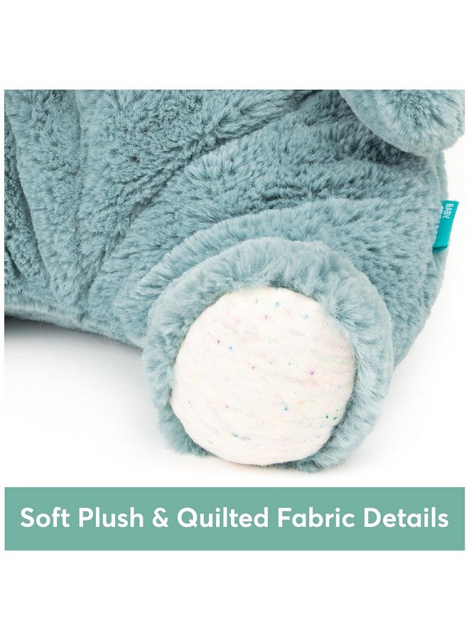 GUND Baby Oh So Snuggly Hippo Large Plush Stuffed Animal for Babies and Infants, Teal, 12.5” - Image 4