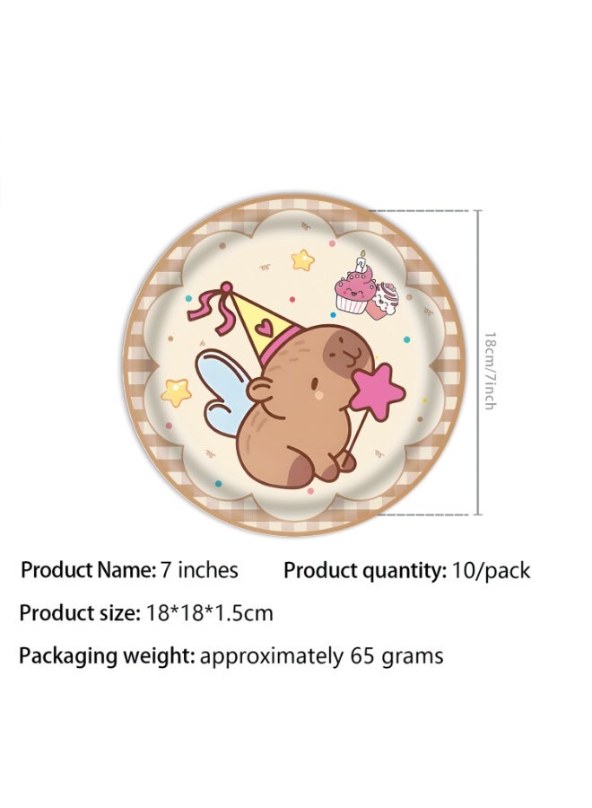 عام مجموعة مستلزمات حفلة عيد ميلاد تحت عنوان Capybara - Image 2