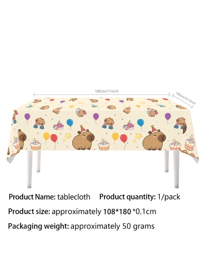 عام مجموعة مستلزمات حفلة عيد ميلاد تحت عنوان Capybara - Image 3