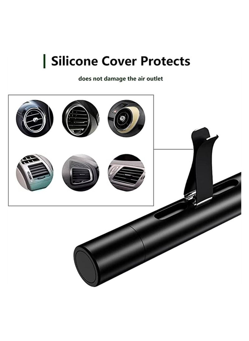 2 PCS Car Air Freshener Vent Clip, 8 Perfume Scents Refill Sticks Car Perfume Clip, Cylindrical Aromatherapy Essential Oil Vent Clip for Car, Office, Bathroom, Pet Houses - Image 5