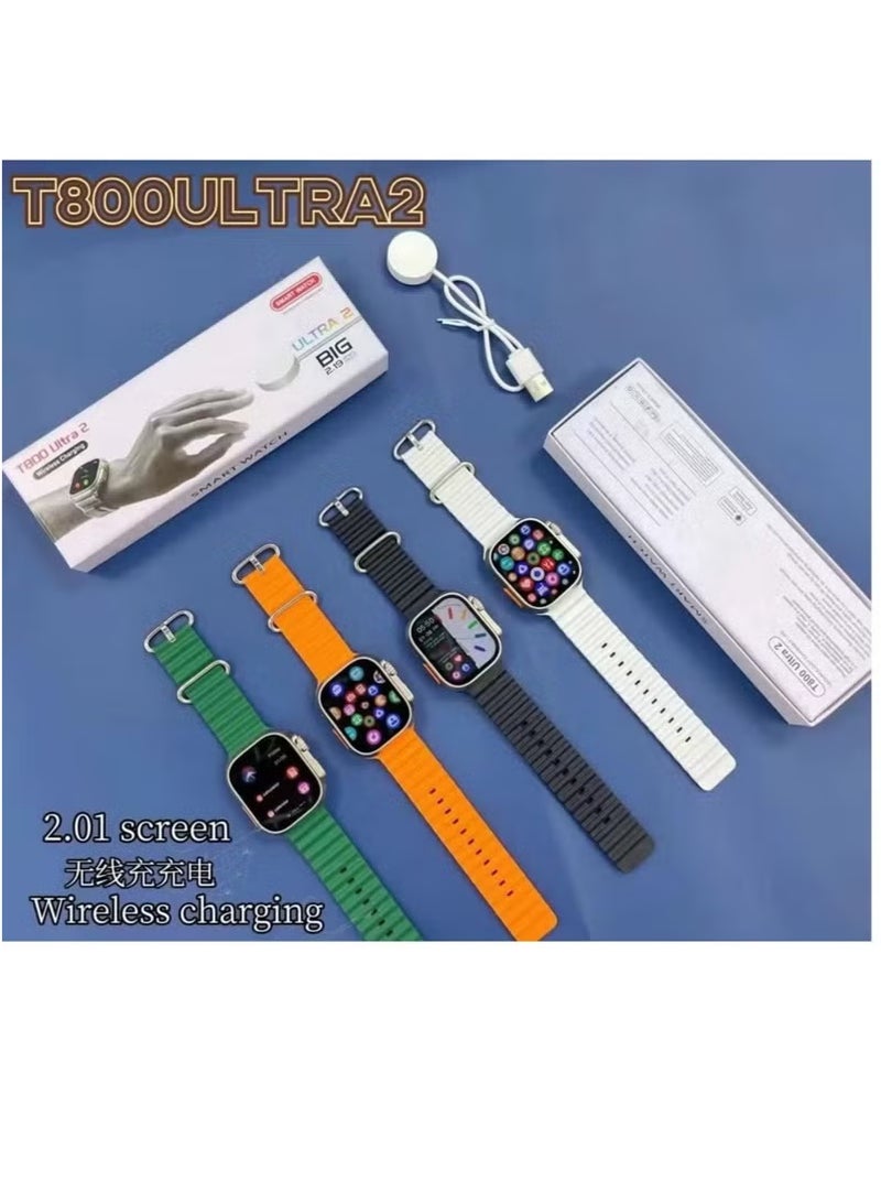 t800 ultra Smart Watch T800 Multi Functional Wireless Charging Super Fast Latest Smart Watch. G Tab FT 8 Pro Amoled 2.02 Inch HD Full Screen Display Smartwatch  - Image 3