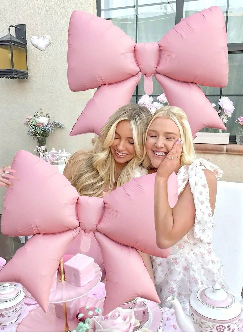 Birthday Party Decorations – 37-Piece Balloon Set with Happy Birthday Letters, Pink Bows, and Ribbons - Image 3