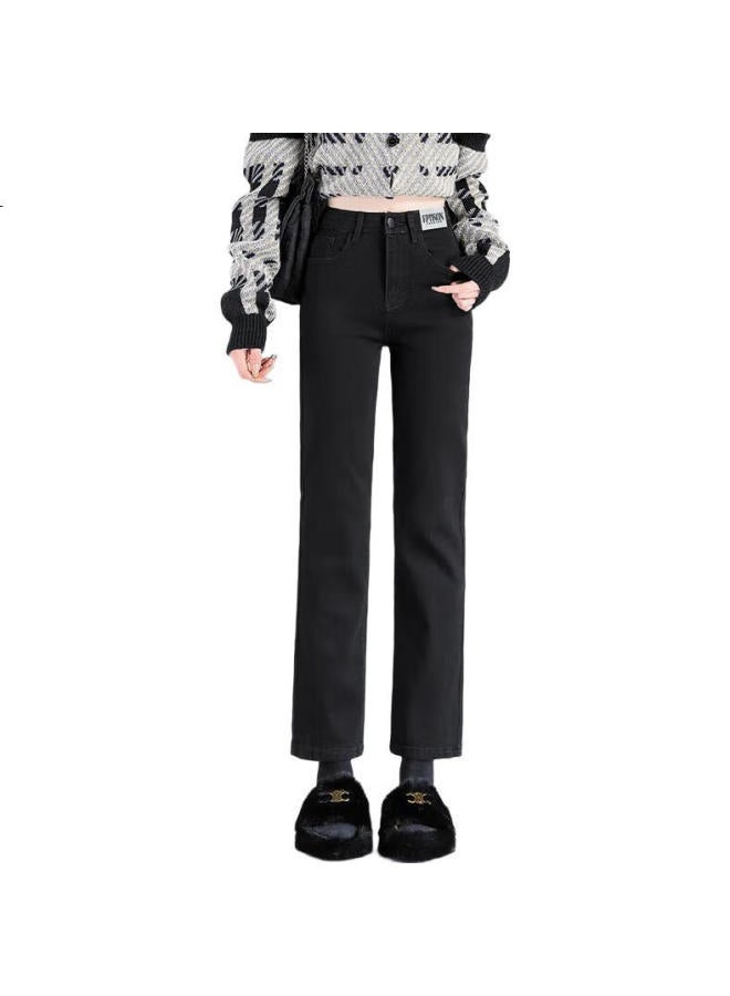 EPTISON Yipintiancheng Spring And Summer High-Waisted Jeans For Women, Heightening, Slimming, Casual, Versatile, Ankle-Length Straight-Leg Cigarette Pants - Image 3