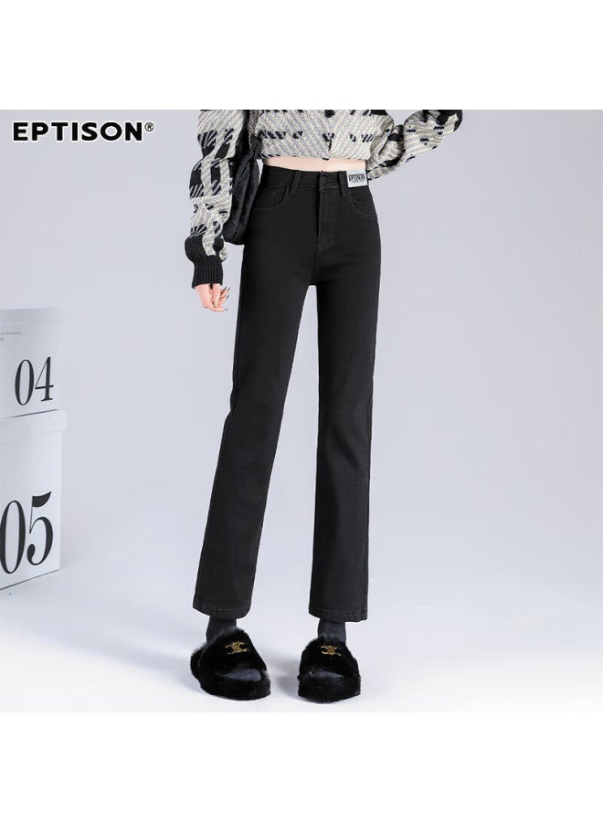 EPTISON Yipintiancheng Spring And Summer High-waisted Jeans For Women, Heightening, Slimming, Casual, Versatile, Ankle-length Straight-leg ette Pants - Image 1